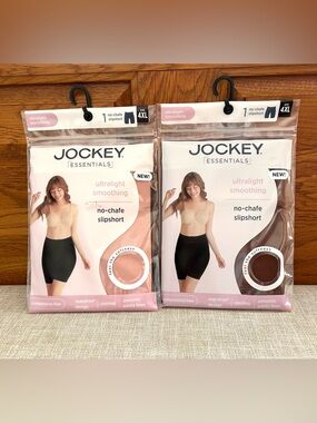 Women’s Jockey Essentials Ultralight Smoothing No-Chafe Slipshort, Size 4x